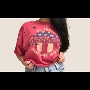Cardinals destroyed crop top